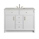 James Martin Bellshire 48" Single Bathroom Vanity, Bright White