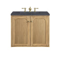 James Martin Laurent 30" Dual Mount Single Bathroom Vanity, Light Natural Oak