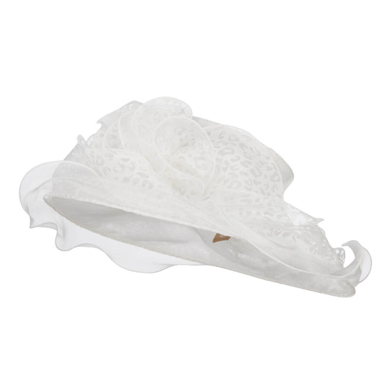Animal Print Fashion Organza Hat