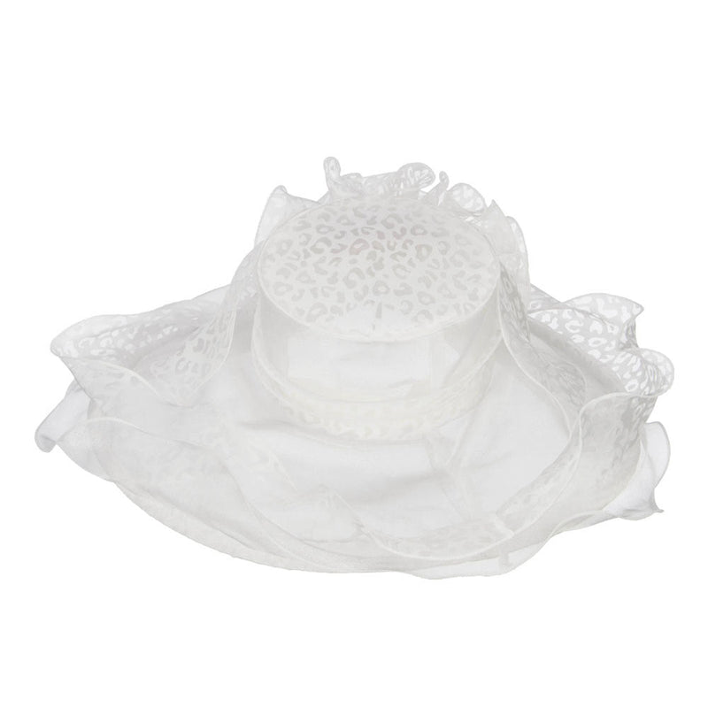 Animal Print Fashion Organza Hat