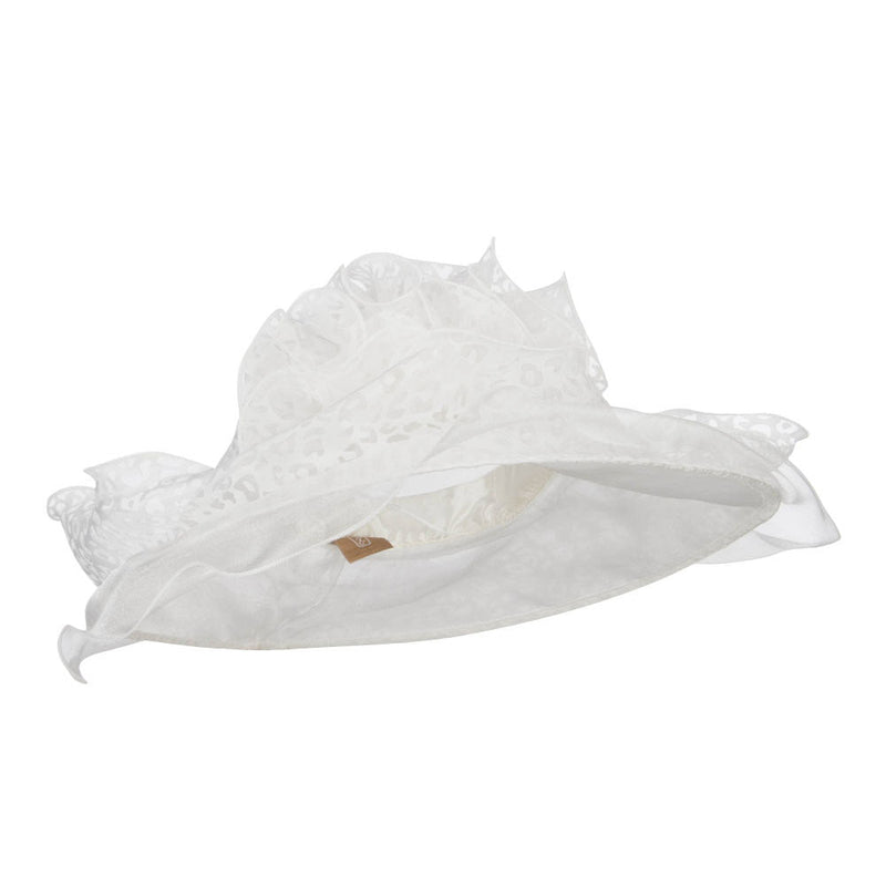 Animal Print Fashion Organza Hat