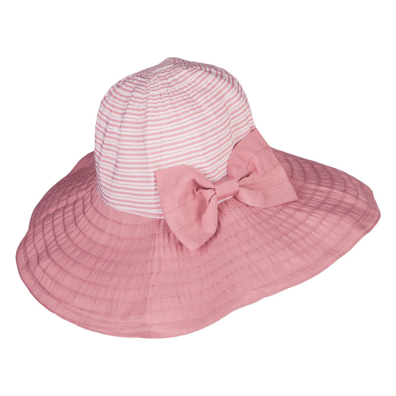 Crushable Ribbon Accent Sun Hat