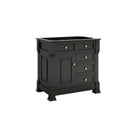James Martin Brookfield 36" Single Bathroom Vanity, Black Onyx