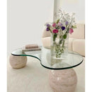 Hera Travertine Marble Coffee Table
