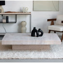Karlela Travertine Marble Coffee Table