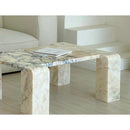 Menekse Travertine Marble Coffee Table