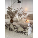 Menekse Kup Travertine Marble Coffee Table