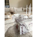 Menekse Kup Travertine Marble Coffee Table