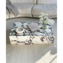 Menekse Kup Travertine Marble Coffee Table