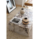 Menekse Kup Travertine Marble Coffee Table
