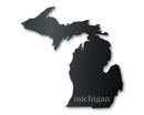 Metal Michigan Wall Art - Custom Metal US State Sign - 14 Color Options