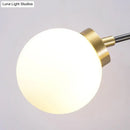 GobekUsa Mid Century Modern Opal Glass Wall Sconce with Brass Finish - 1/2 Lights Global Wall Mount