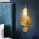 GobekUsa Mid Century Brass Gooseneck Wall Lamp with Glass Shade - Iron Sconce Lighting