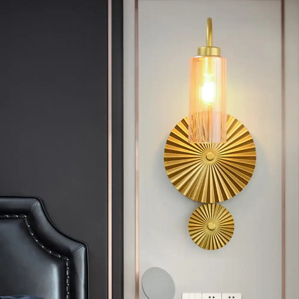 GobekUsa Mid Century Brass Gooseneck Wall Lamp with Glass Shade - Iron Sconce Lighting, photo 8 of 8