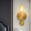 GobekUsa Mid Century Brass Gooseneck Wall Lamp with Glass Shade - Iron Sconce Lighting