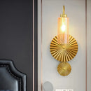 GobekUsa Mid Century Brass Gooseneck Wall Lamp with Glass Shade - Iron Sconce Lighting