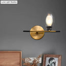GobekUsa Mid Century Brass Wall Lamp with Dual Oval Clear/Amber Glass Shade
