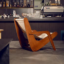 GobekUsa Canvas Recliner: Retro Mid-Ancient Designer Sofa Chair for Living Room & Balcony