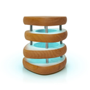 Mid-Century Design Friendship Lamp – Retro Wi-Fi Touch Lamp | Stay Connected Through Time & Distance by Friendship Lamps | Powered by Filimin