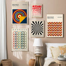 GobekUsa Mid Century Geometric Canvas Wall Art