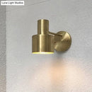GobekUsa Mid-Century Home Wall Lighting: Gold 1-Head Down Lighting Wall-Mounted Fixture with Mental Cage