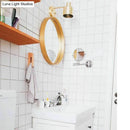 GobekUsa Mid-Century Home Wall Lighting: Gold 1-Head Down Lighting Wall-Mounted Fixture with Mental Cage
