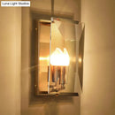 GobekUsa Brass Wall Sconce with Clear Crystal Shield for a Mid Century Look