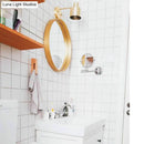 GobekUsa Mid-Century Home Wall Lighting: Gold 1-Head Down Lighting Wall-Mounted Fixture with Mental Cage