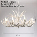 GobekUsa Antler Chandelier Ceiling Lamp Mid Century Modern Lighting