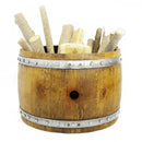 Whiskey & Wine Barrel Half-Barrel Chest — Multi-Use Storage or Table