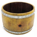 Whiskey & Wine Barrel Half-Barrel Chest — Multi-Use Storage or Table