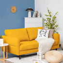 72 Inch Small Fabric Loveseat Sofa Couch with Wood Legs by DirectDeals