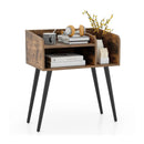 Mid Century Modern Nightstand with Open Shelves by LJGDeals