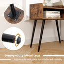 Mid Century Modern Nightstand with Open Shelves by LJGDeals
