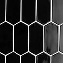 Midnight Glossy Picket Ceramic Tiles 3x6