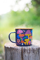 Midnight Mushroom Enamel Mug 16oz by Trek Light