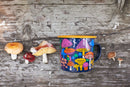 Midnight Mushroom Enamel Mug 16oz