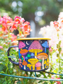 Midnight Mushroom Enamel Mug 16oz