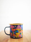 Midnight Mushroom Enamel Mug 16oz by Trek Light
