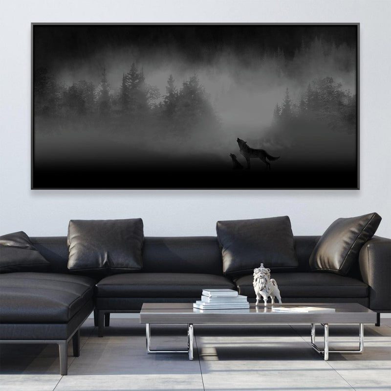 Midnight Wolves Canvas