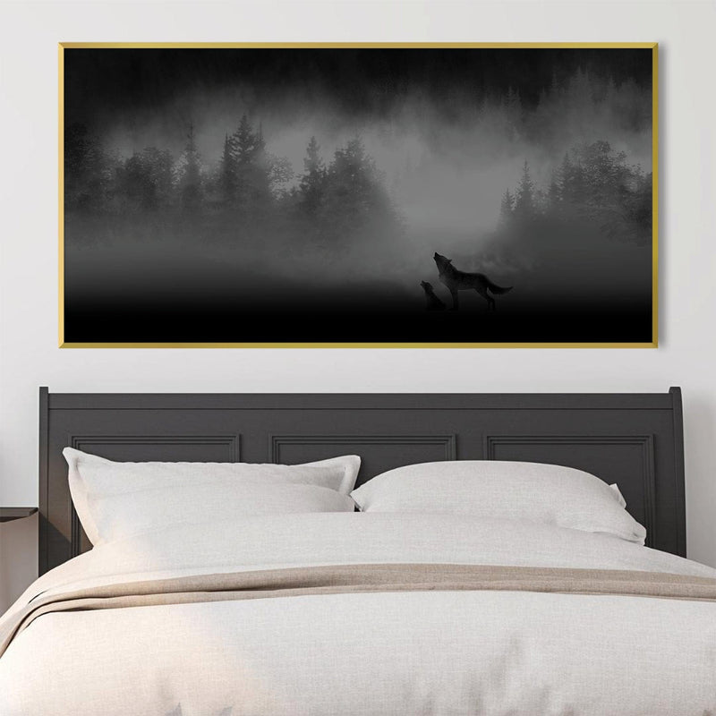 Midnight Wolves Canvas