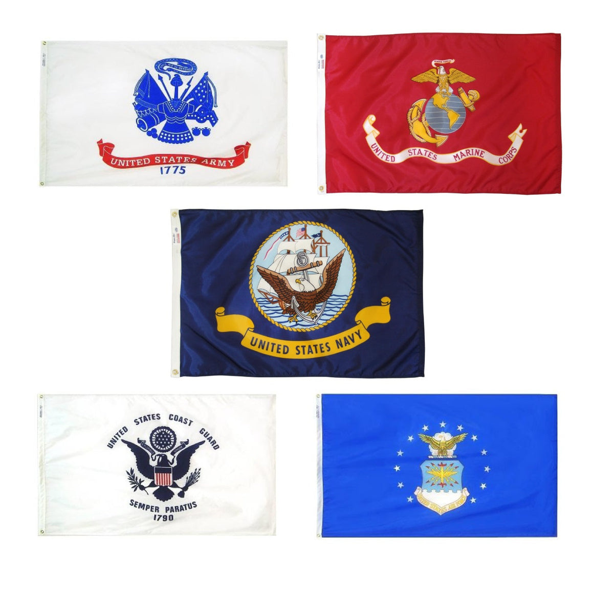 Outdoor Armed Forces Flag Set