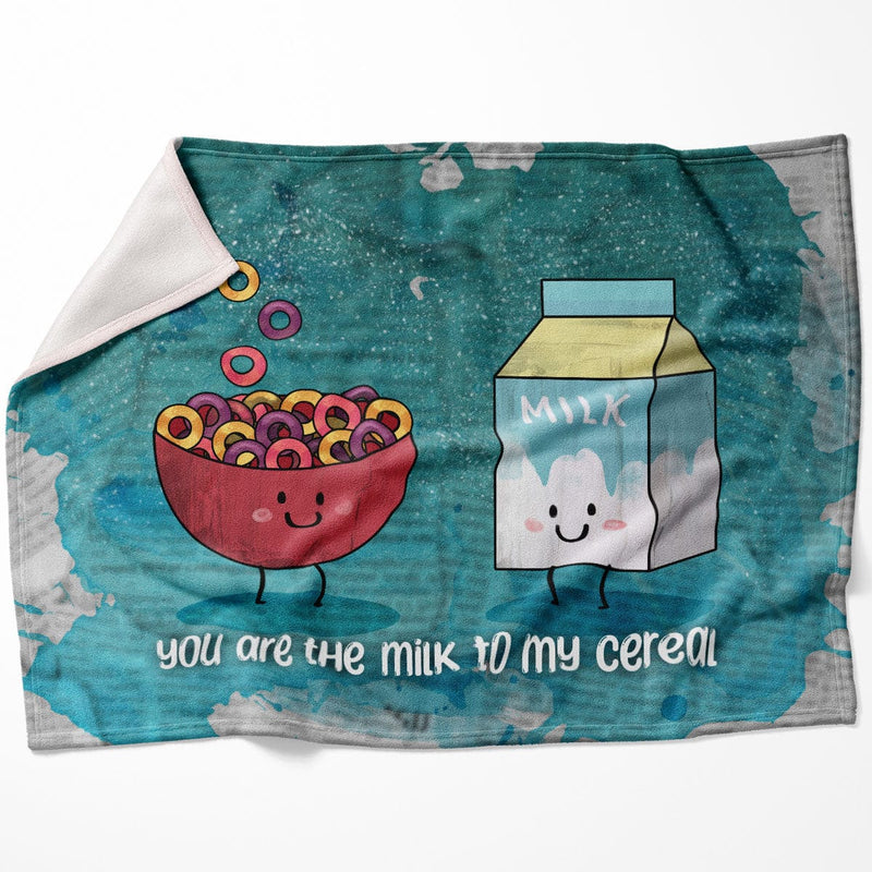 Milk and Cereal Love Blanket