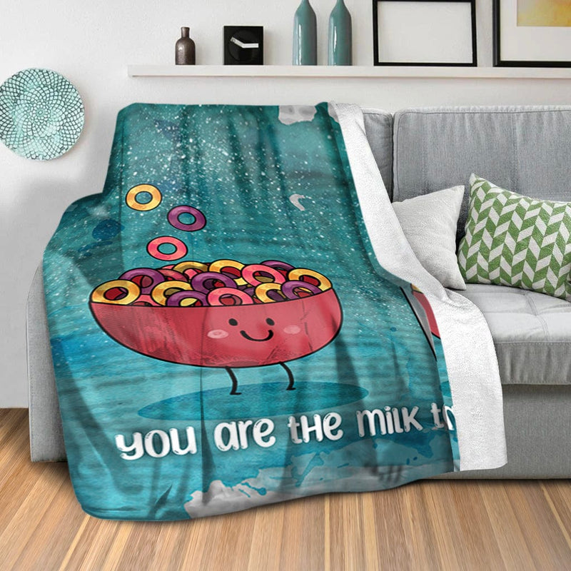 Milk and Cereal Love Blanket