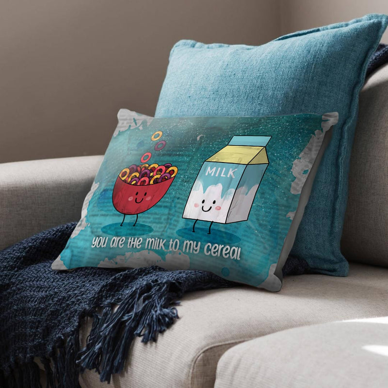 Milk and Cereal Love Cushion