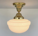 Brass Acorn Schoolhouse Ceiling Light