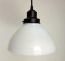 Authentic Antique Milk Glass Pendant Light | 6", 8" and 10" by The Lamp Goods