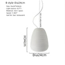 GobekUsa Glass Whorls Cocoon Pendant Light: Milky White Kitchen Dining Hanging Lamp