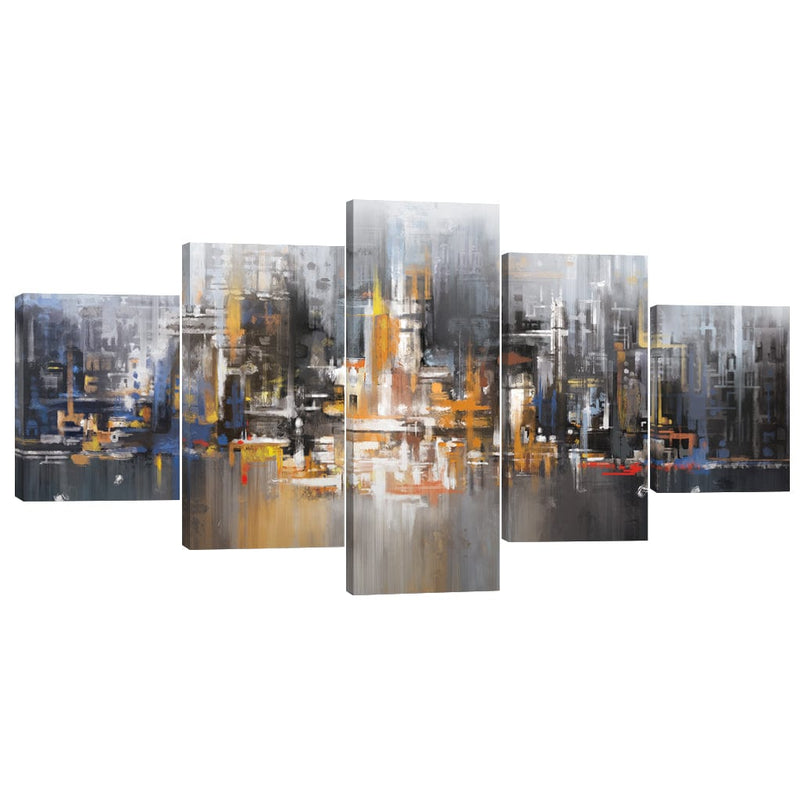 Millennium Cityscape Canvas - 5 Panel