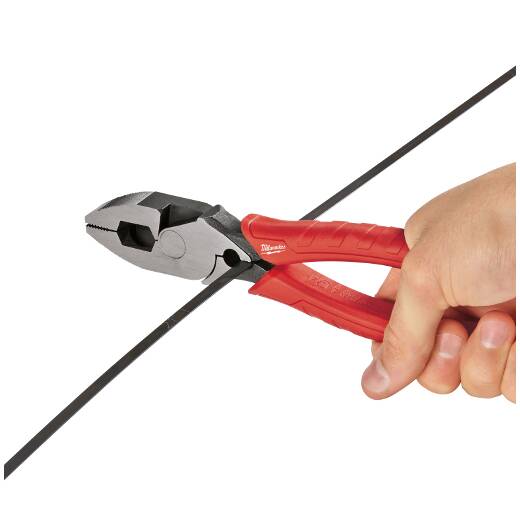 Milwaukee 48-22-6100 9 Inch Comfort Grip High Leverage Lineman's Pliers with Crimper